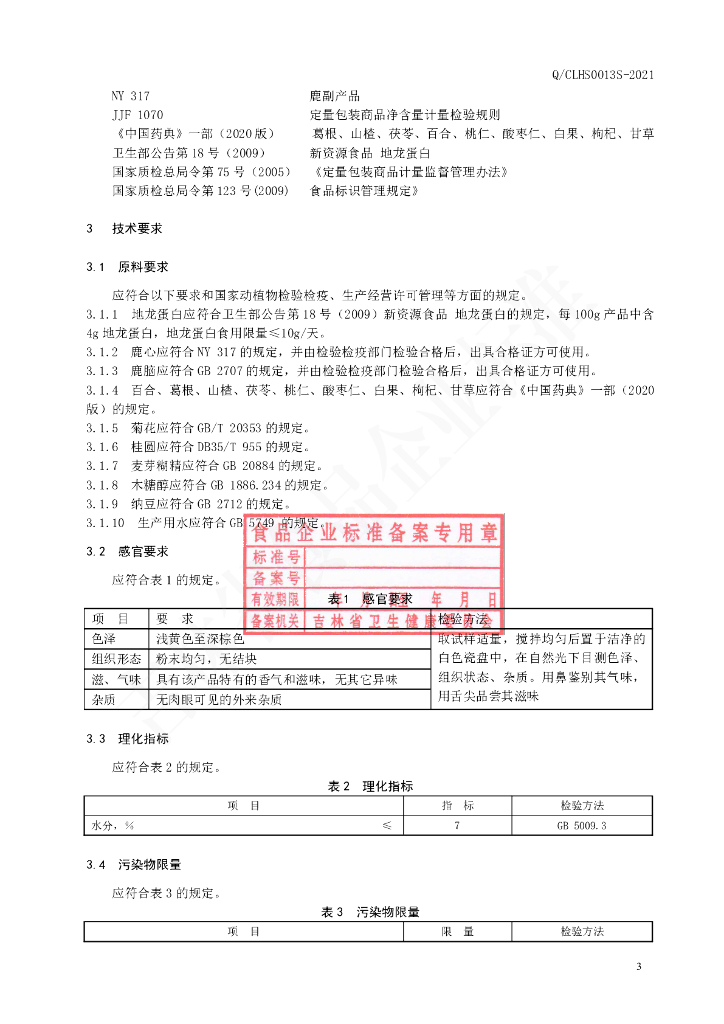 Q/CLHS 0013S-2021 标准预览