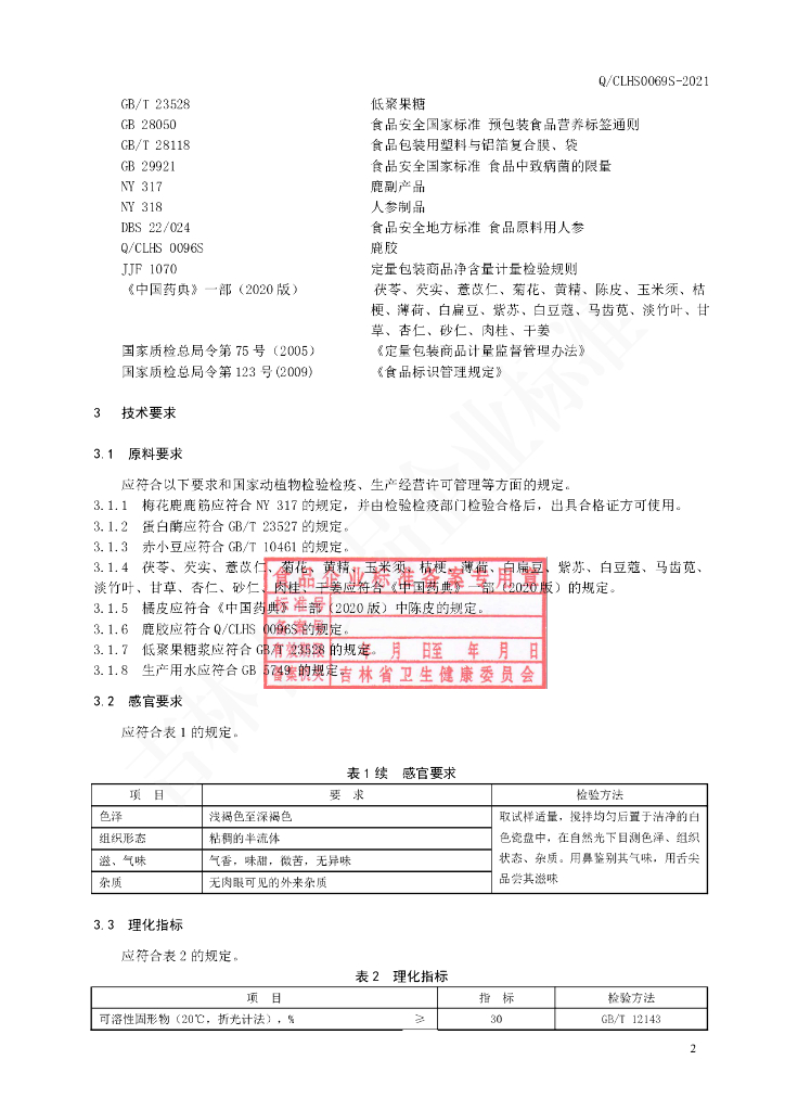 Q/CLHS 0069S-2021 标准预览