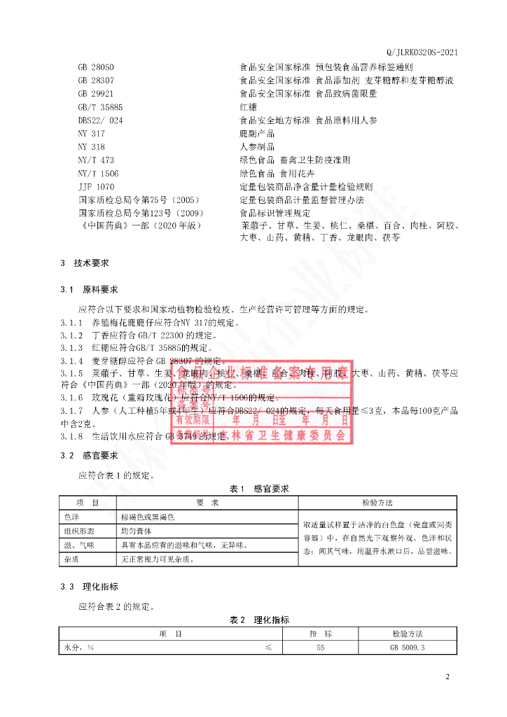 Q/JLRK 0320S-2021 标准预览