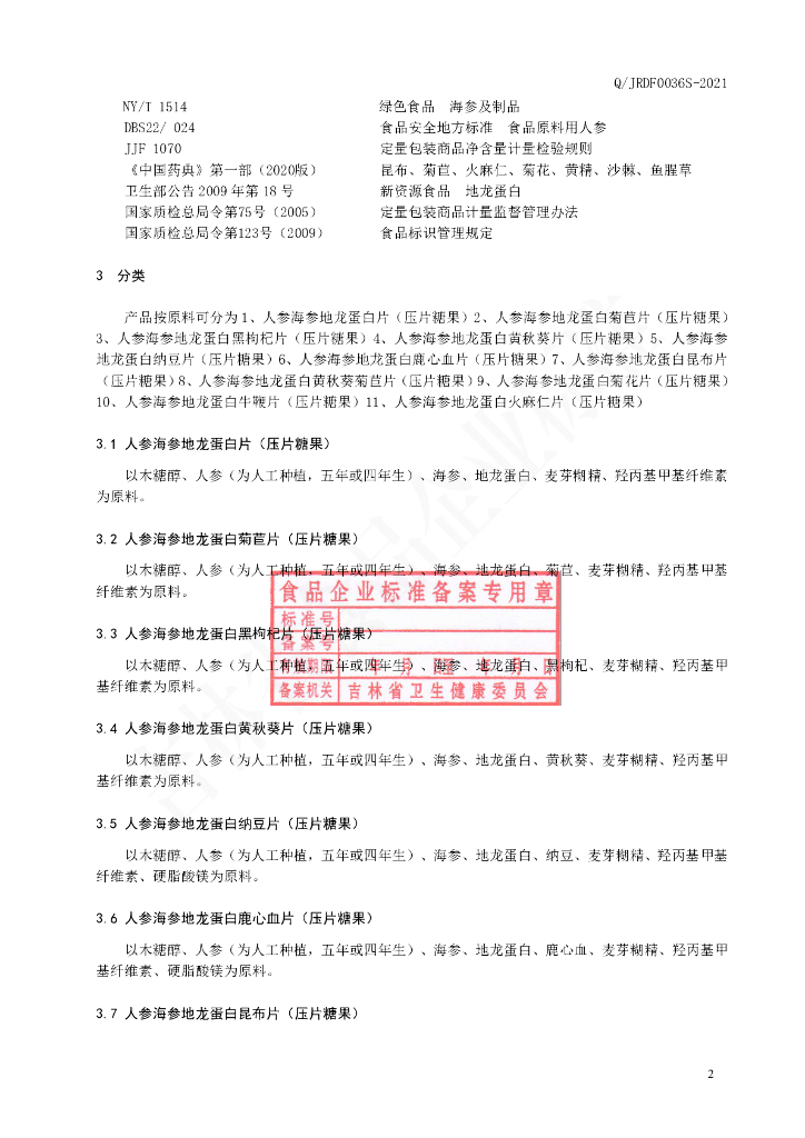 Q/JRDF 0036S-2021 标准预览