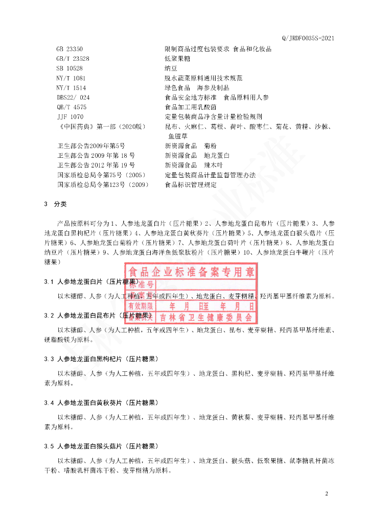 Q/JRDF 0035S-2021 标准预览