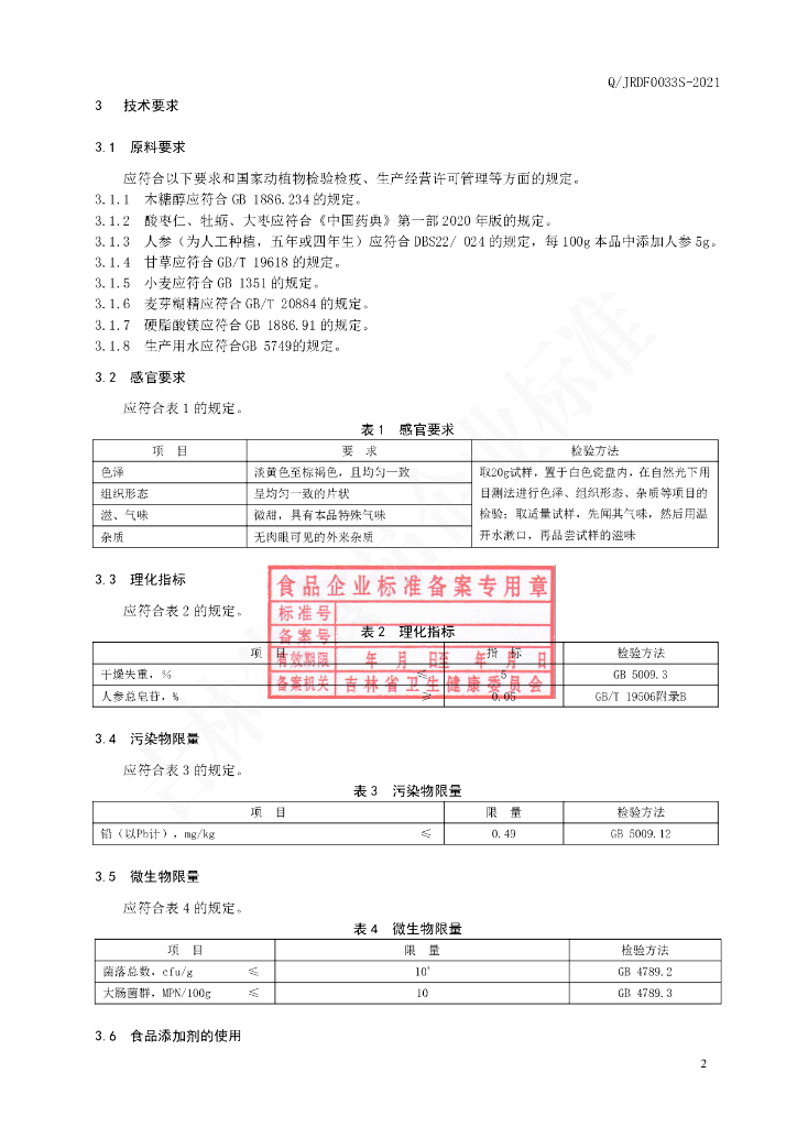 Q/JRDF 0033S-2021 标准预览