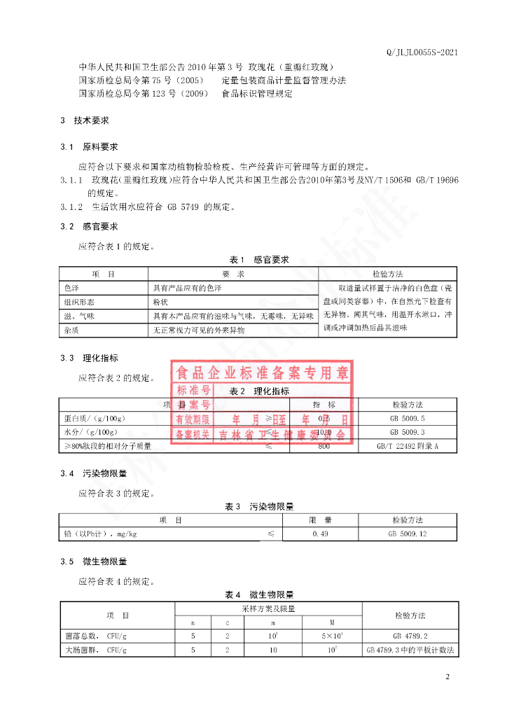 Q/JLJL 0055S-2021 标准预览