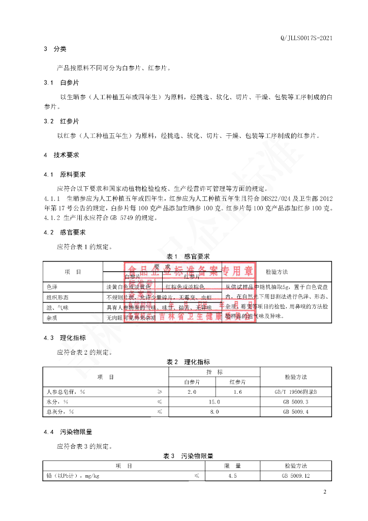Q/JLLS 0017S-2021 标准预览