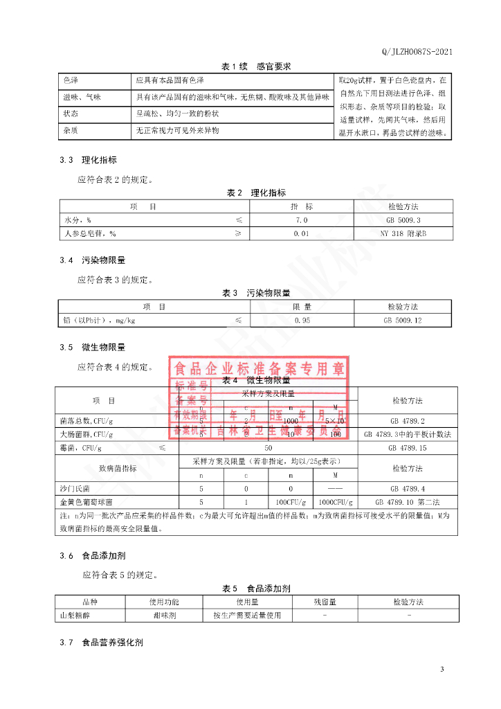 Q/JLZH 0087S-2021 标准预览