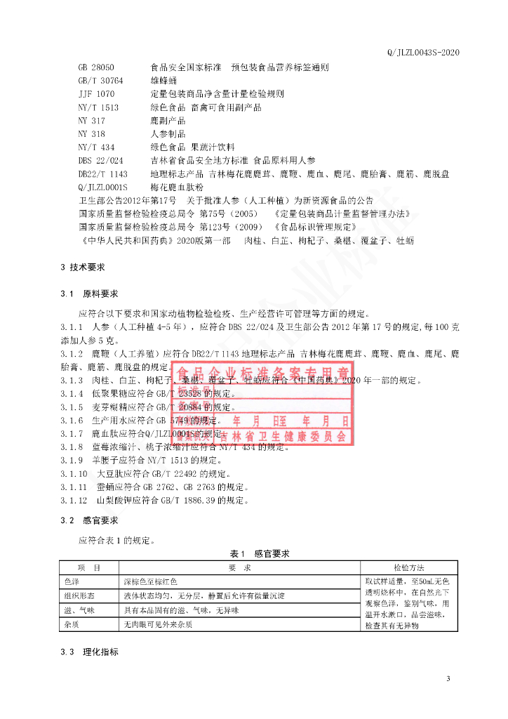 Q/JLZL 0043S-2020 标准预览