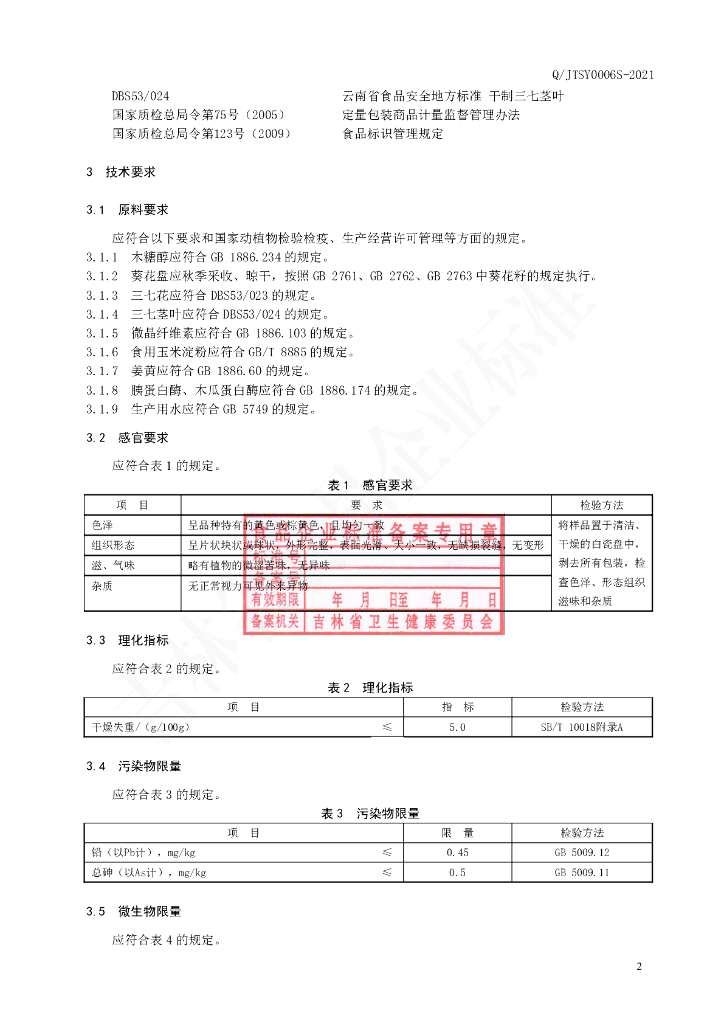 Q/JTSY 0006S-2021 标准预览