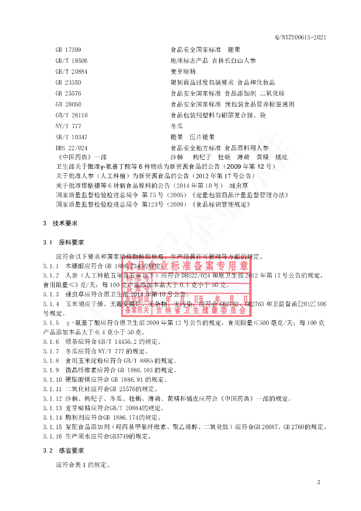 Q/NTZY 0061S-2021 标准预览