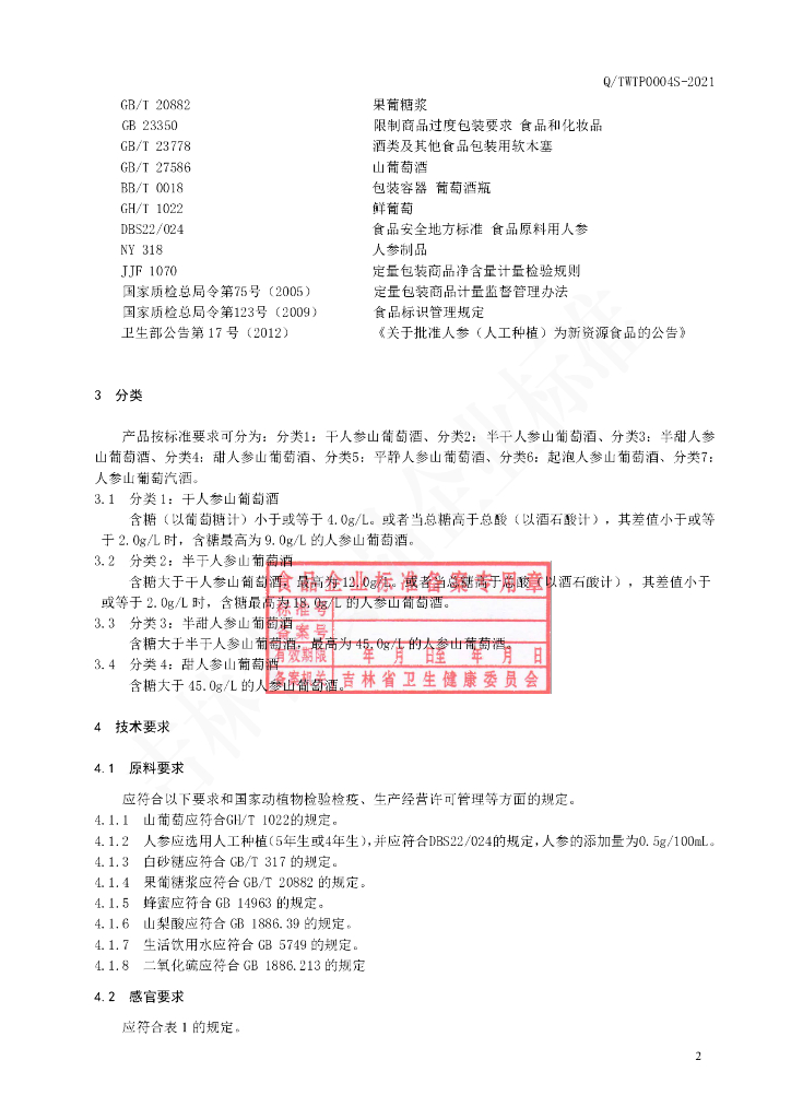 Q/TWTP 0004S-2021 标准预览