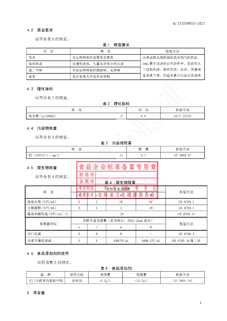 Q/JTSY 0003S-2021 标准预览