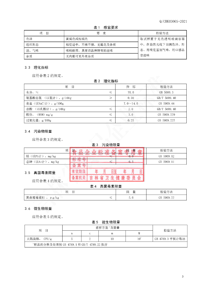 Q/CBK 0306S-2021 标准预览