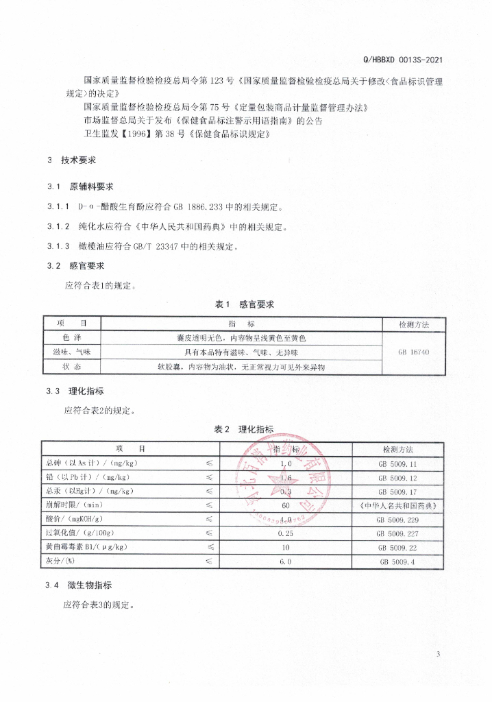 Q/HBBXD 0013S-2021 标准预览