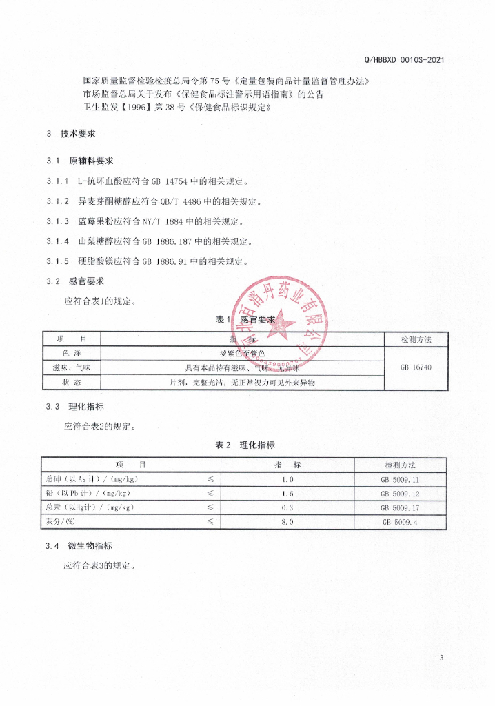 Q/HBBXD 0010S-2021 标准预览