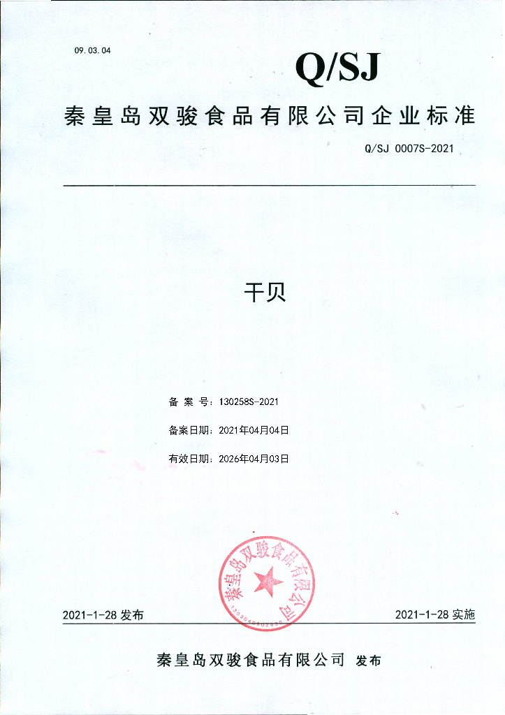 Q/SJ 0007S-2021 标准预览