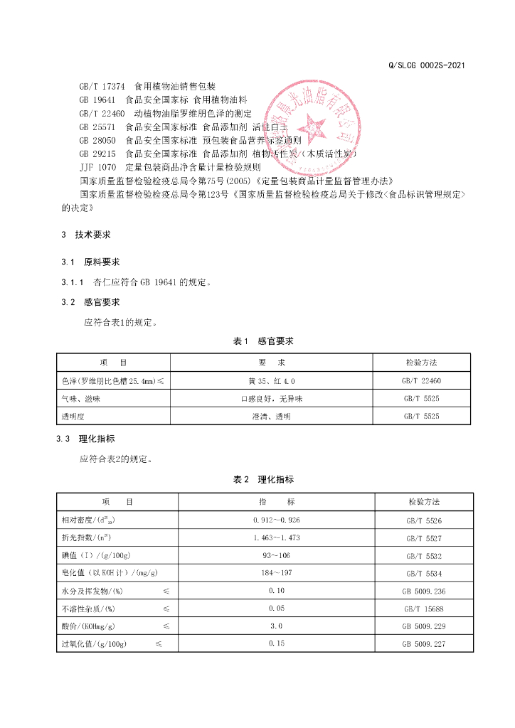 Q/SLCG 0002S-2021 标准预览