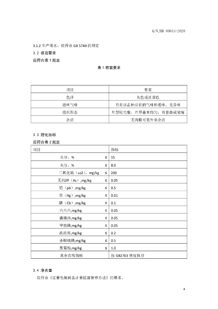 Q/NJDD 0001S-2020 标准预览