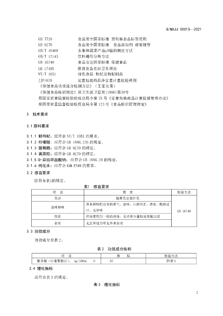 Q/NXJJ 0001S-2021 标准预览
