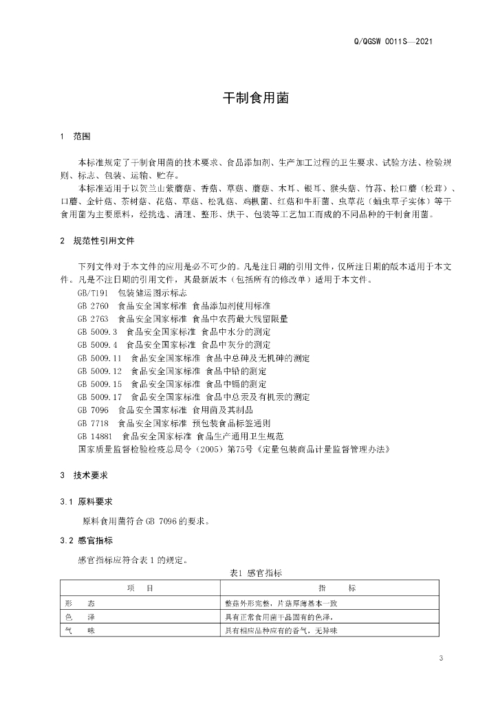 Q/QGSW 0011S-2021 标准预览
