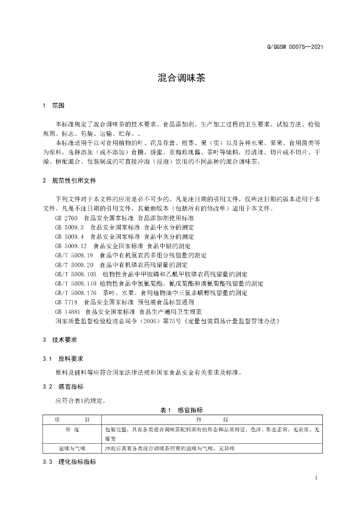 Q/QGSW 0007S-2021 标准预览