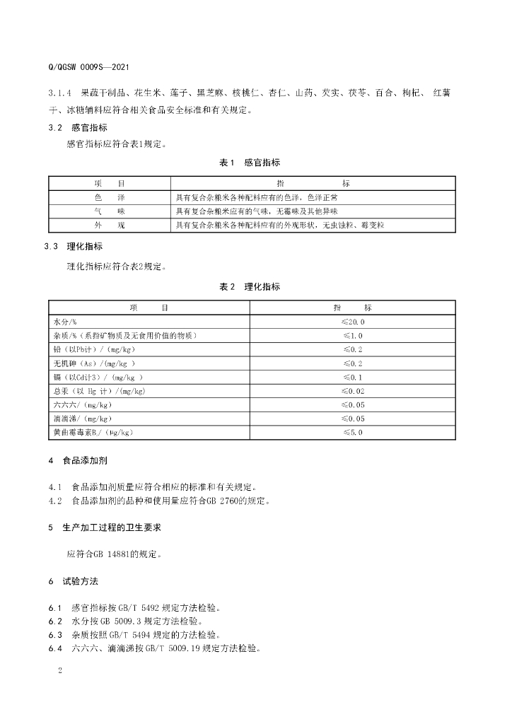 Q/QGSW 0009S-2021 标准预览
