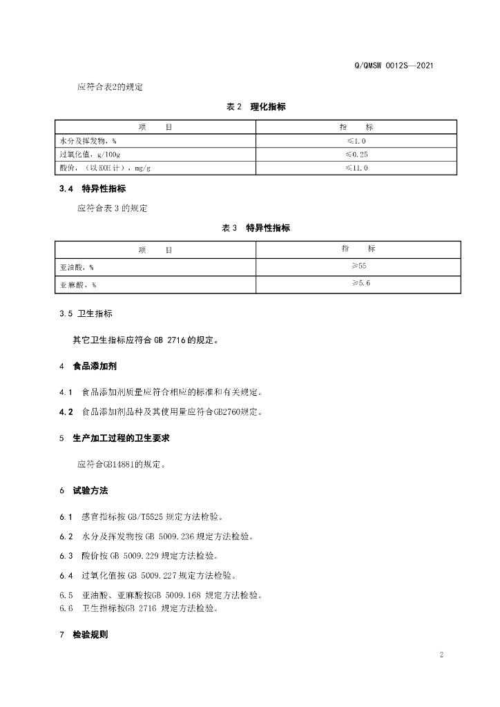 Q/QMSW 0012S-2021 标准预览