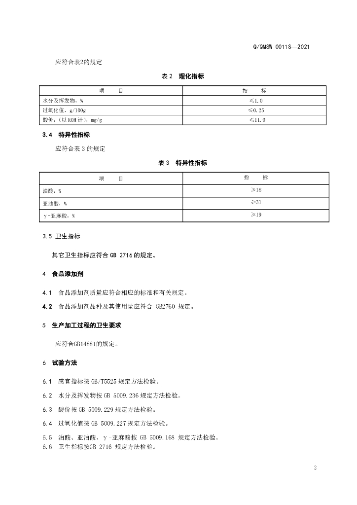Q/QMSW 0011S-2021 标准预览