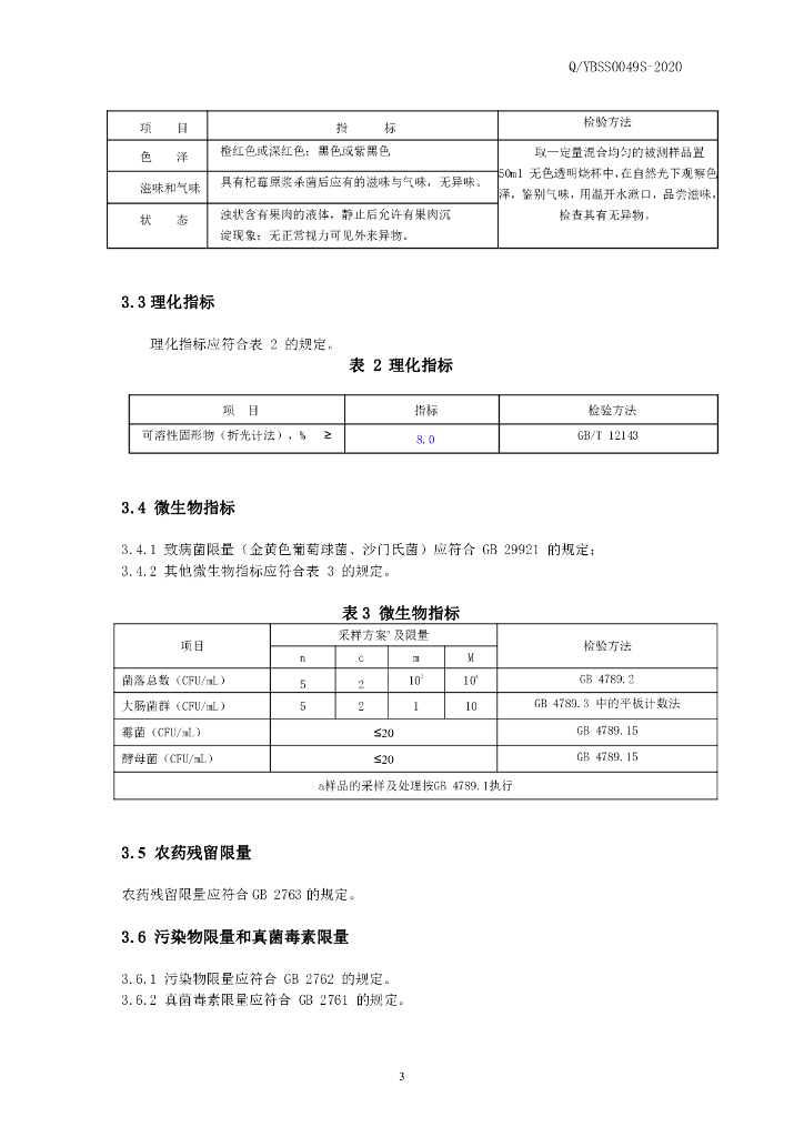 Q/YBSS 0049S-2020 标准预览