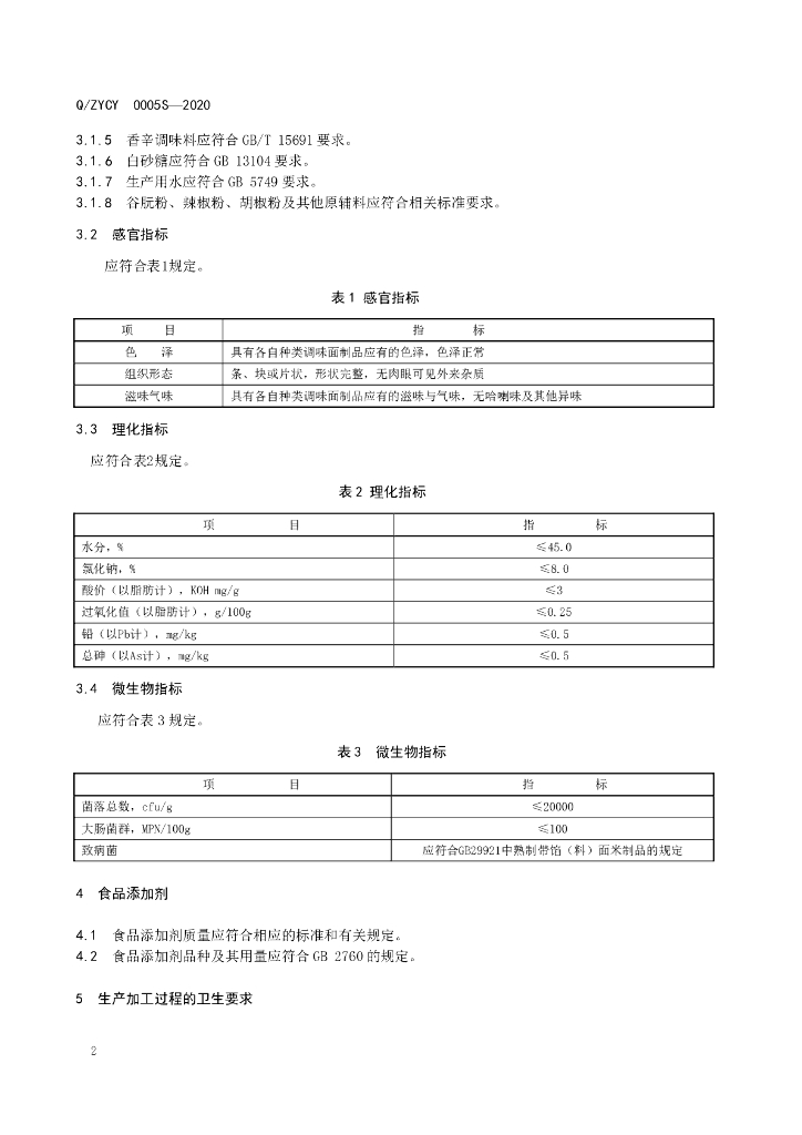 Q/ZYCY 0005S-2021 标准预览