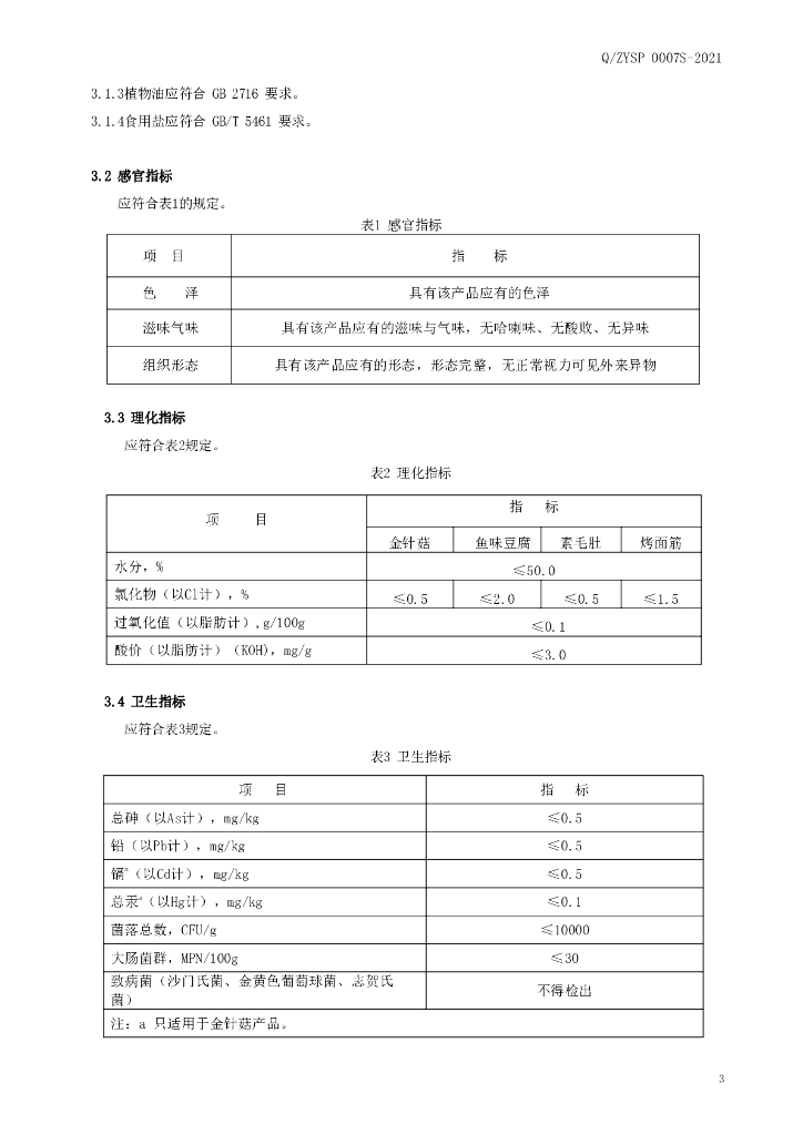 Q/ZYSP 0007S-2021 标准预览