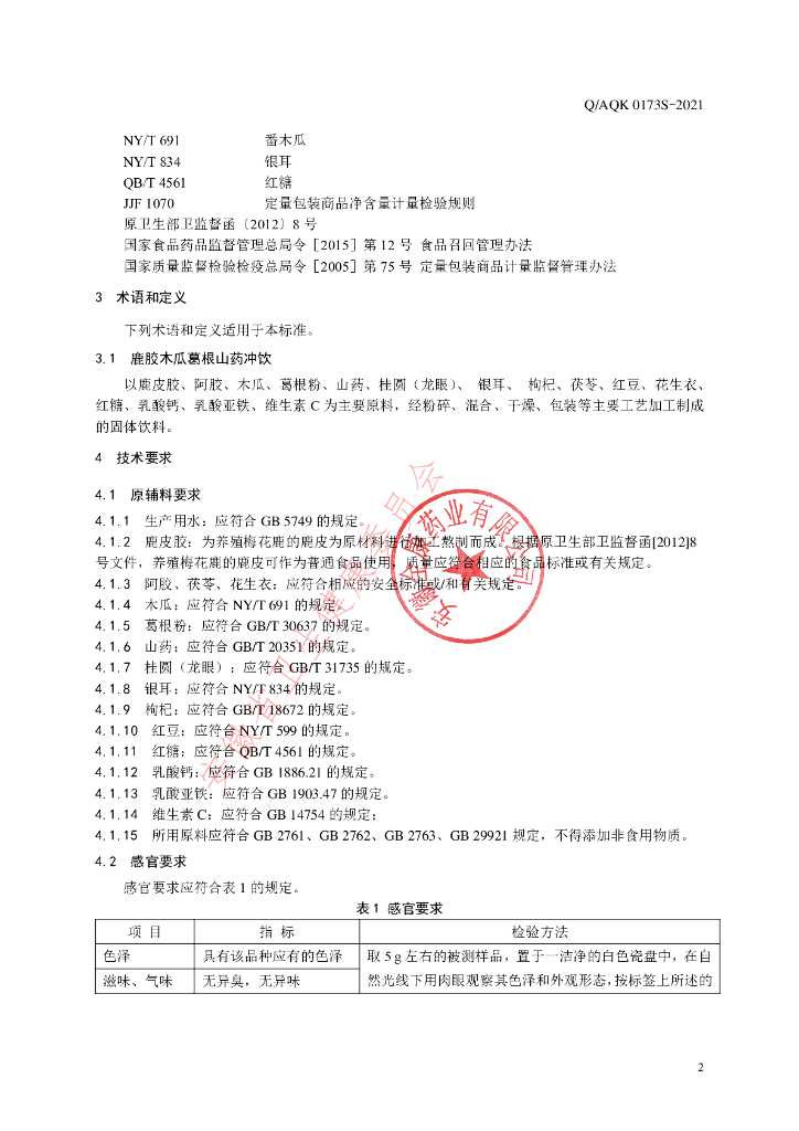Q/AQK 0173S-2021 标准预览