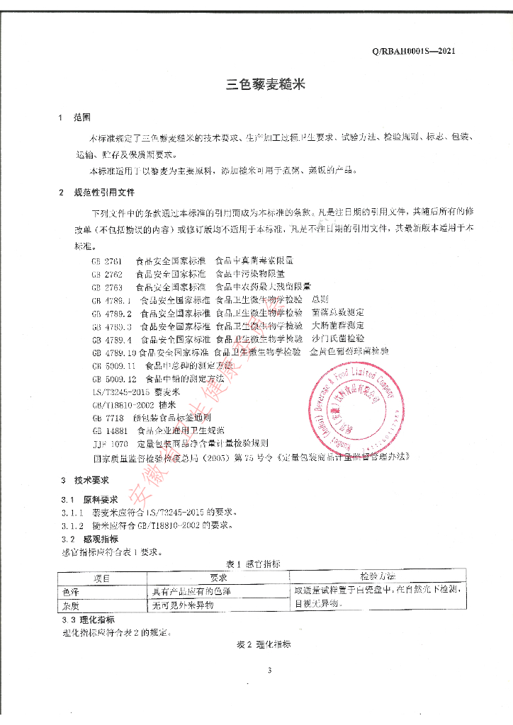 Q/RBAH 0001S-2021 标准预览