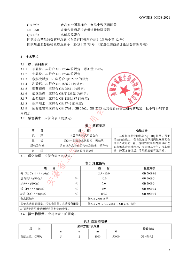 Q/WNKS 0085S-2021 标准预览