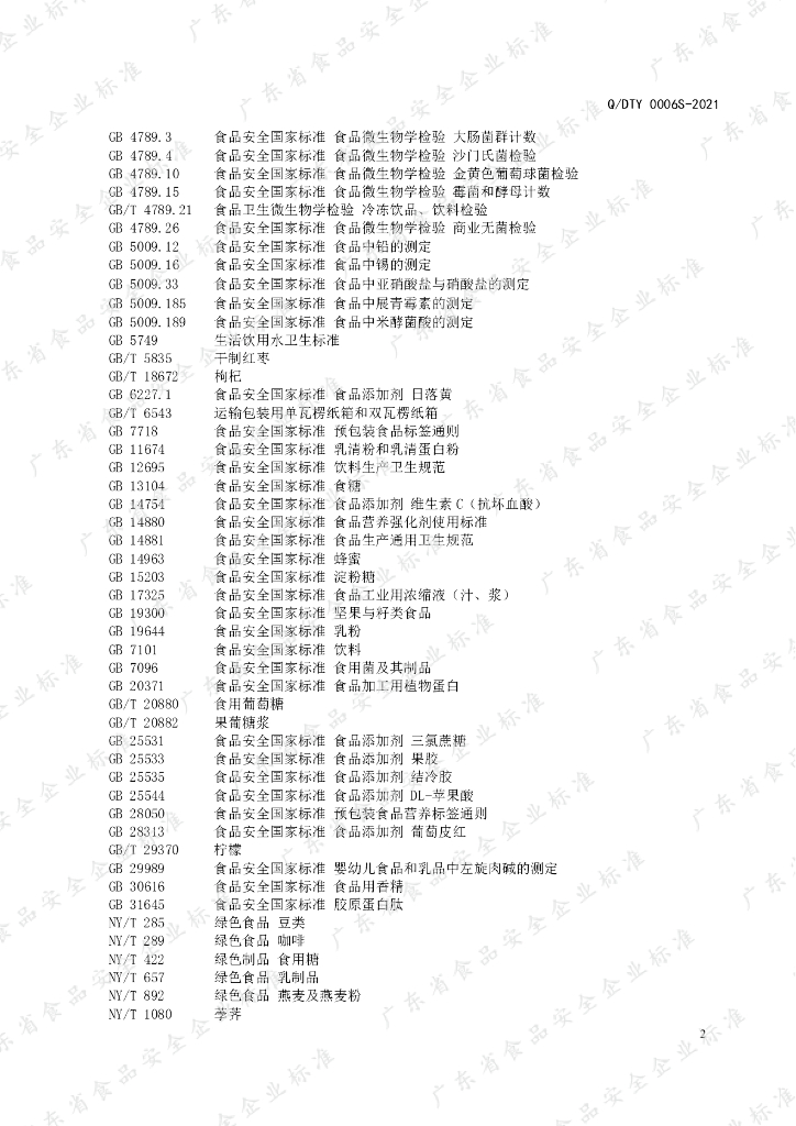 Q/DTY 0006S-2021 标准预览