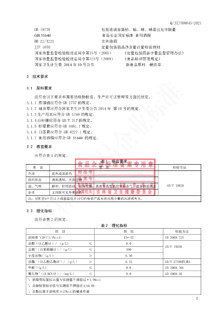 Q/JZJT 0004S-2021 标准预览