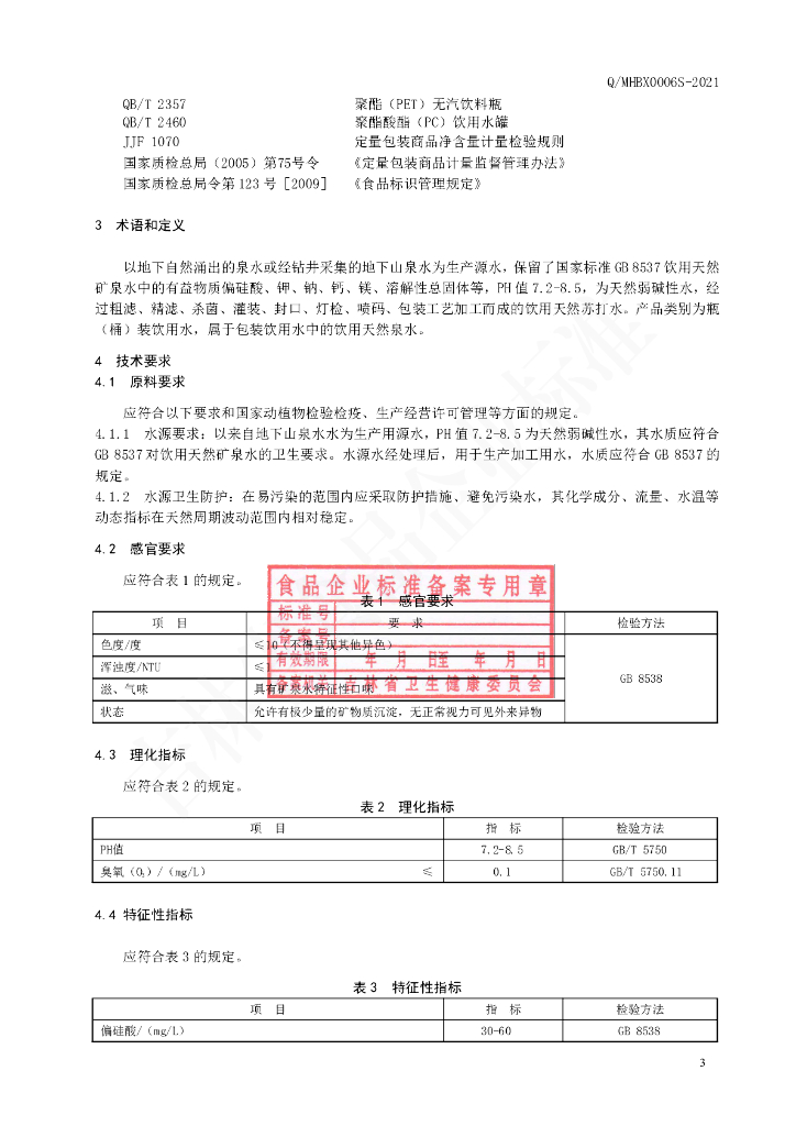 Q/MHBX 0006S-2021 标准预览