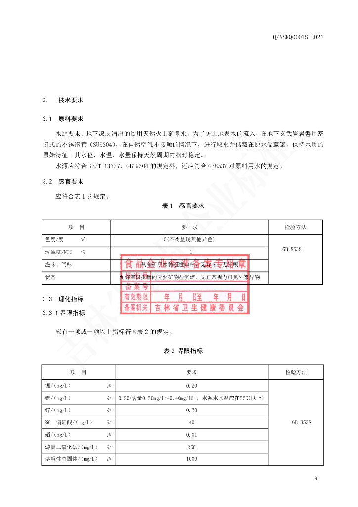 Q/NSKQ 0001S-2021 标准预览