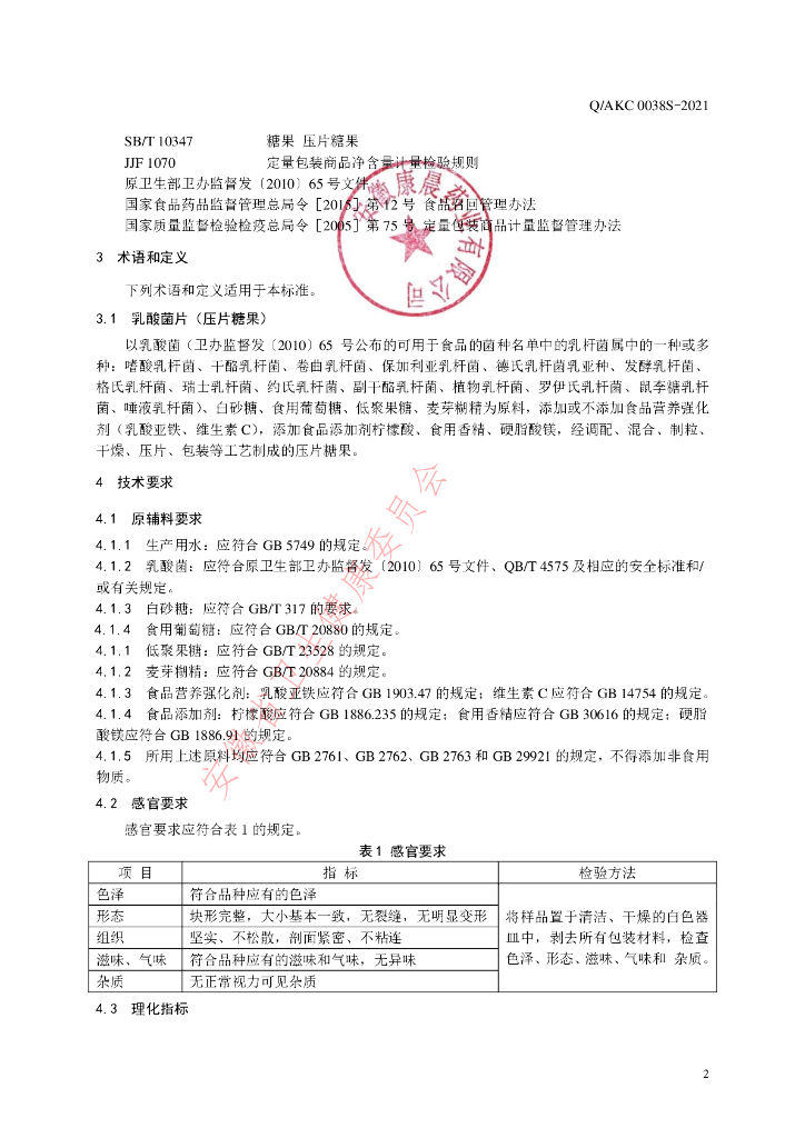 Q/AKC 0038S-2021 标准预览