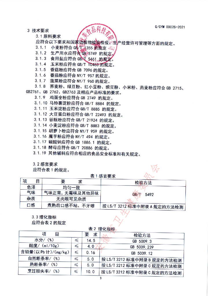 Q/GYM 0002S-2020 标准预览