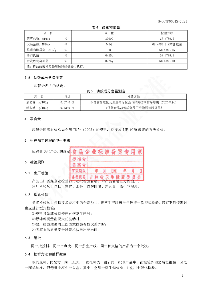 Q/CCYP 0001S-2021 标准预览