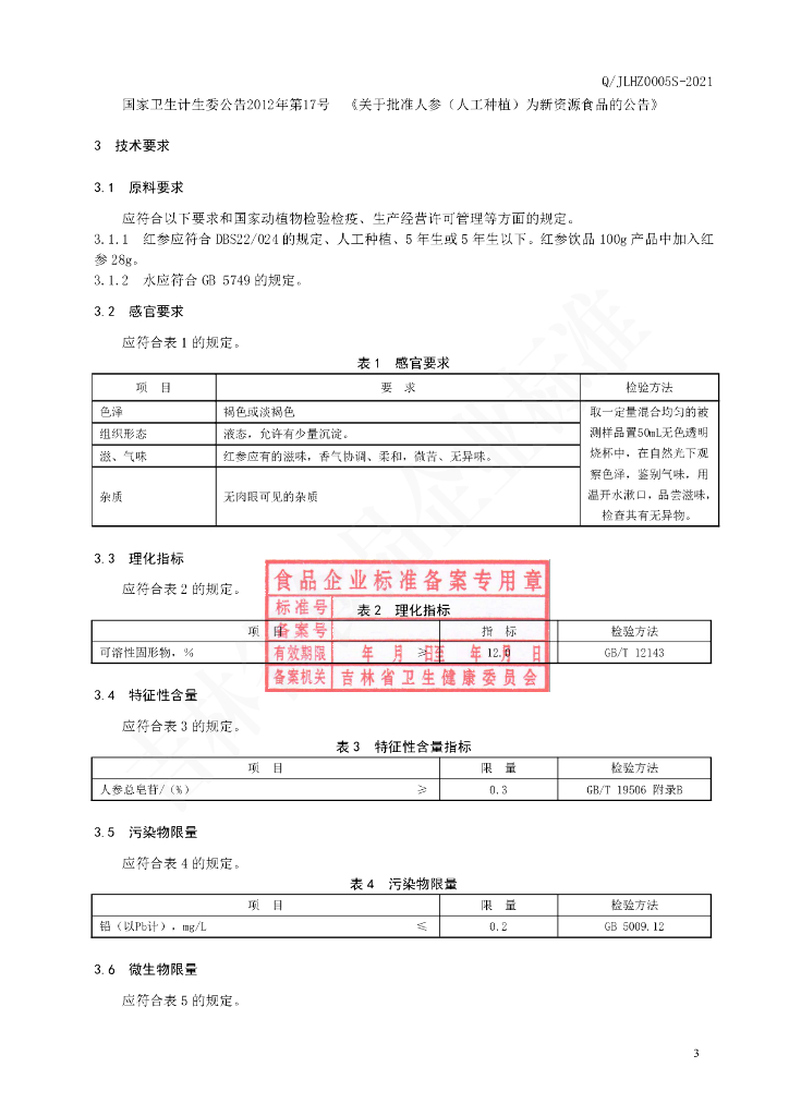 Q/JLHZ 0005S-2021 标准预览