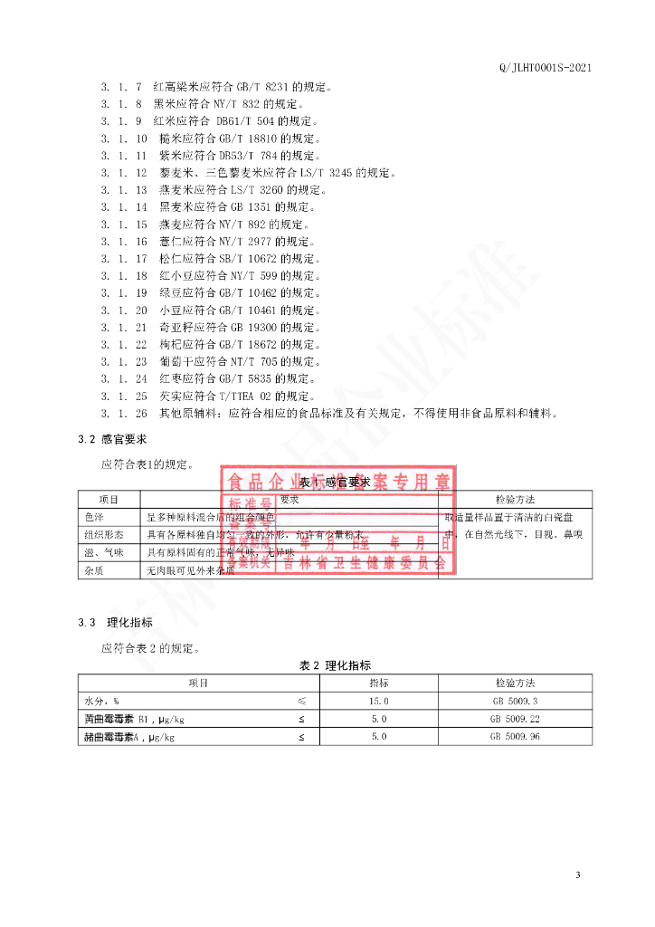 Q/JLHT 0001S-2021 标准预览