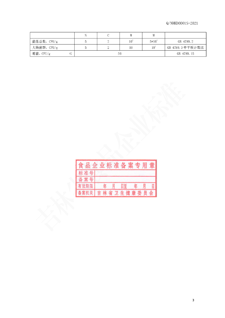 Q/NHKD 0001S-2021 标准预览