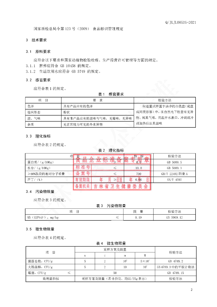 Q/JLJL 0053S-2021 标准预览
