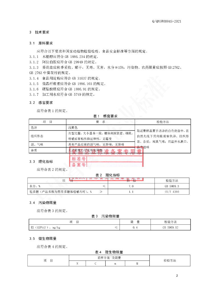 Q/QNSW 0004S-2021 标准预览