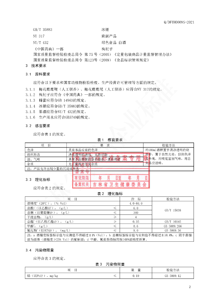 Q/DFTH 0009S-2021 标准预览