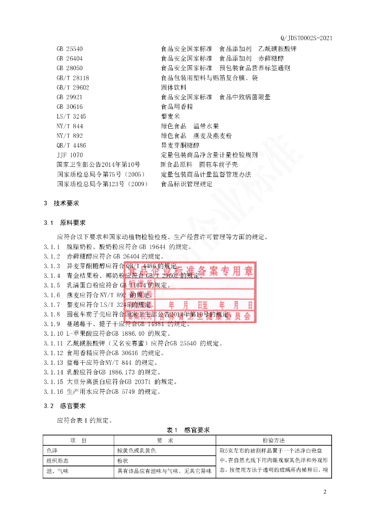 Q/JDST 0002S-2021 标准预览