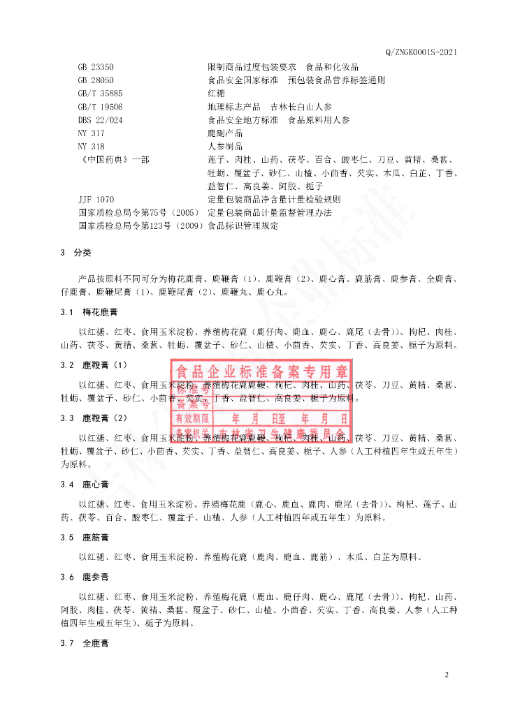 Q/ZNGK 0001S-2021 标准预览
