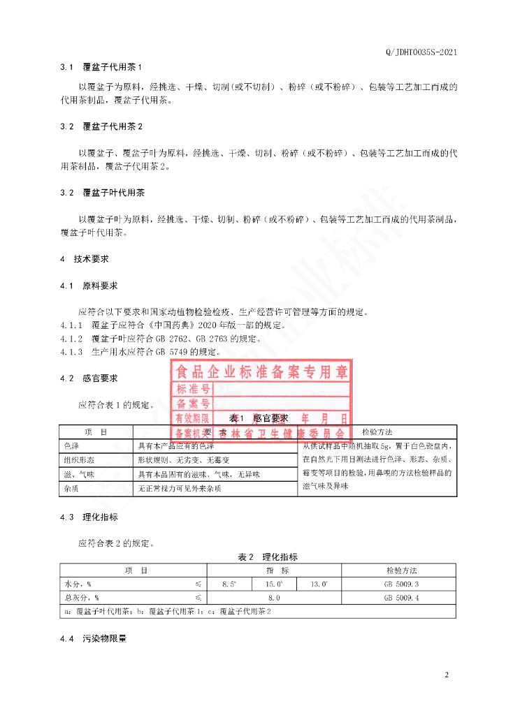 Q/JDHT 0035S-2020 标准预览
