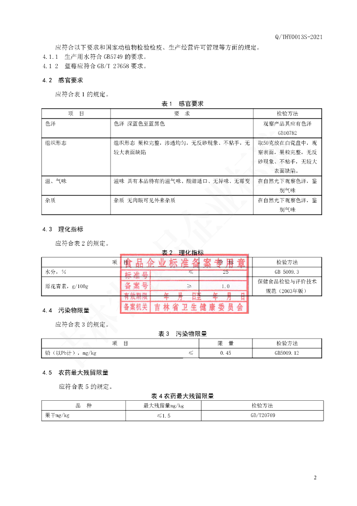 Q/THY 0013S-2021 标准预览