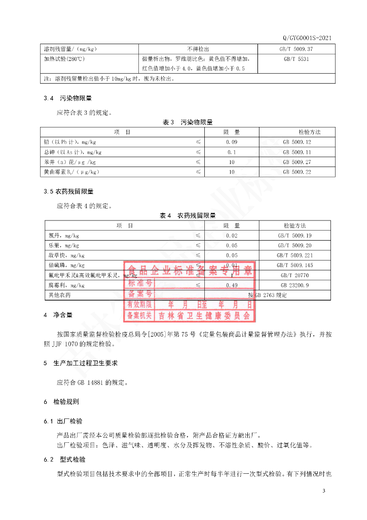 Q/GYG 0001S-2021 标准预览